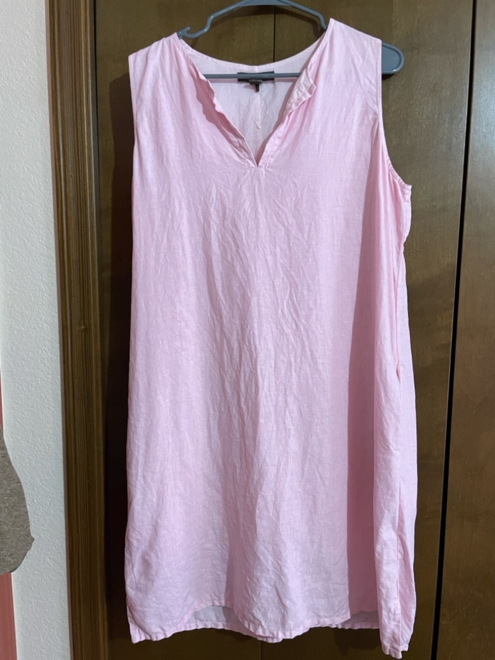 Tommy Bahama Sleeveless Pink Linen Shift Dress